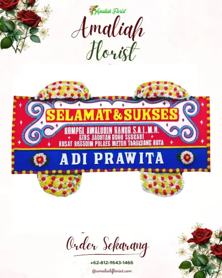 Papan Bunga Ucapan Selamat Sukarame